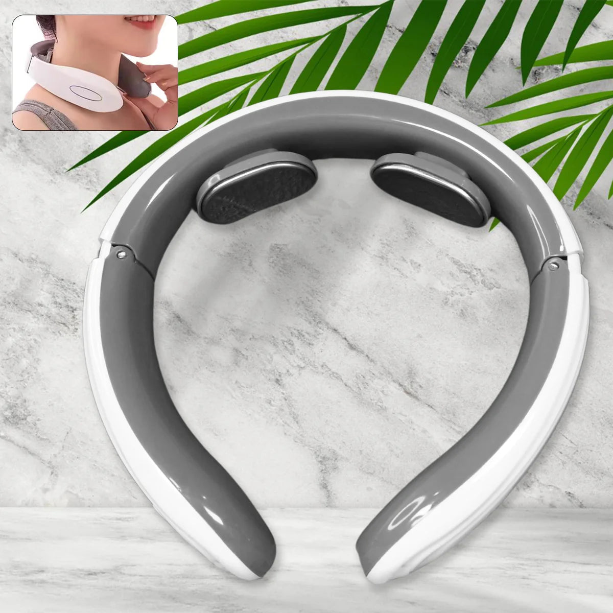 2 Heads Smart Electric Neck and Back Pulse Massager