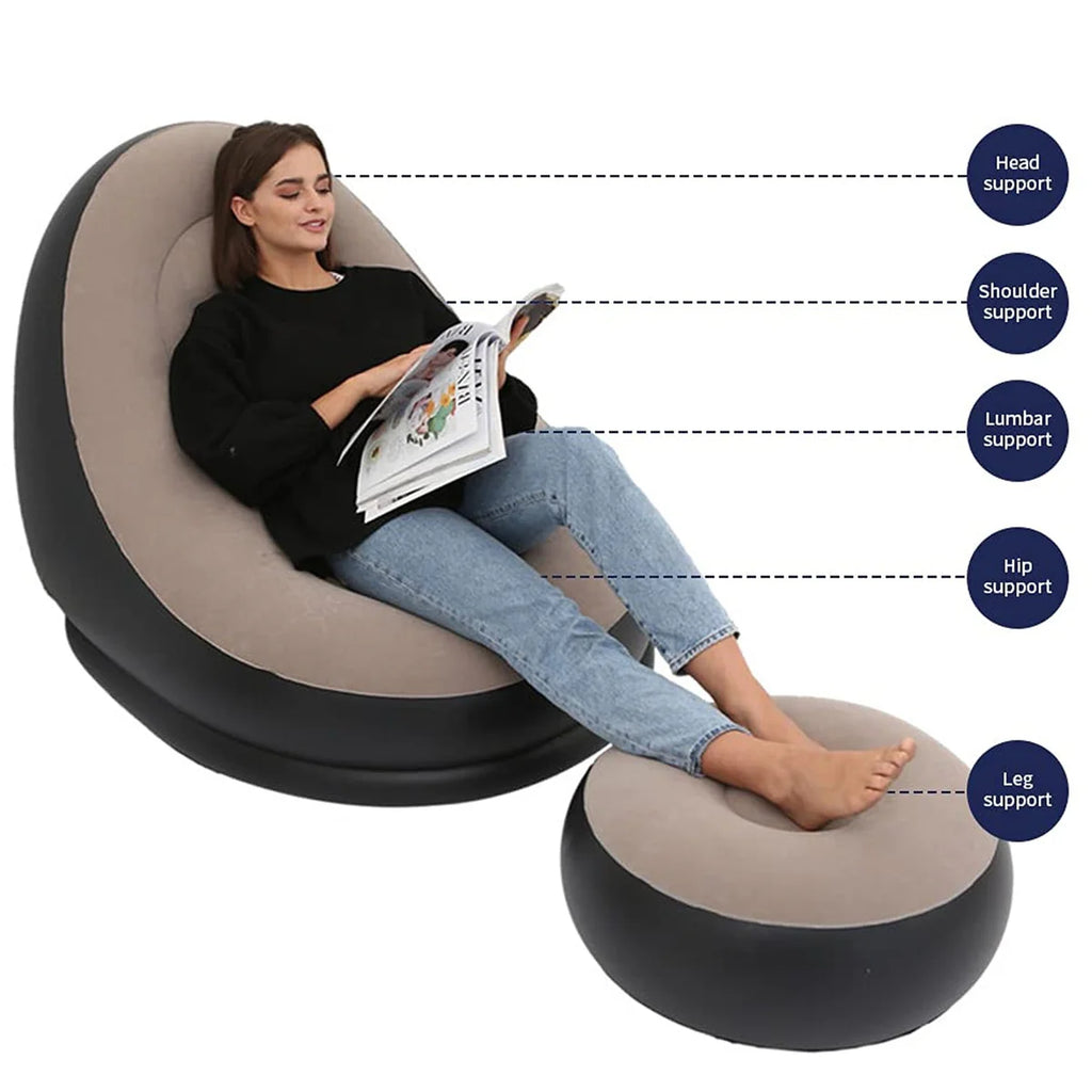 Portable Indoor/Outdoor Air Sofa, couch & Pump