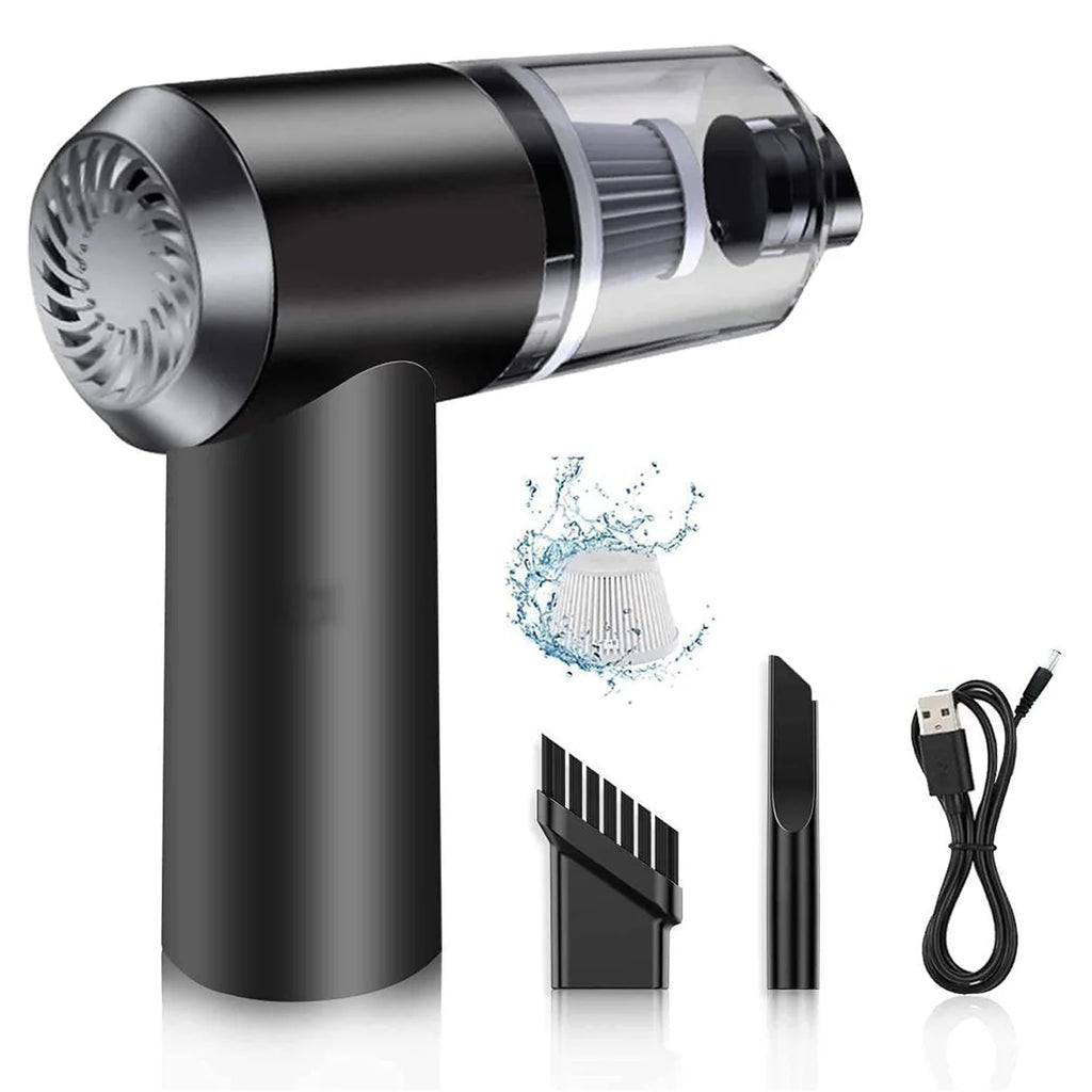 2 in 1 Wireless Vacuum Cleaner – 120W Handheld USB Rechargeable for Home & Car