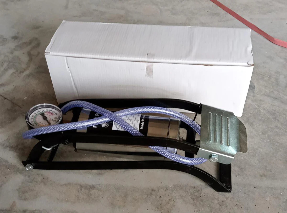 Heavy Duty Steel Foot Pump for Bike, Car, Cycle & More Vehicles