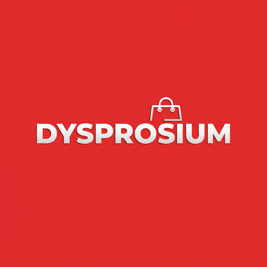 make into a shopping style logo in a red background